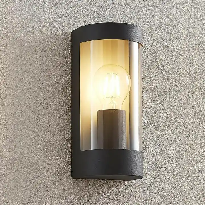 Lindby Junias Ścienna Lampa Ogrodowa Dark grey 9977057