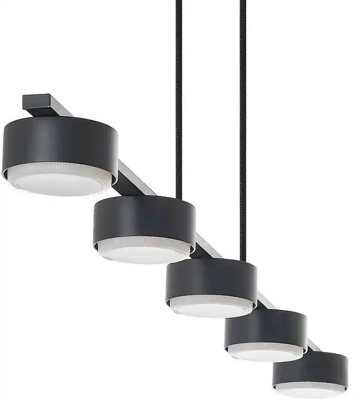 Lindby Kaylou 5 Lampa Wisząca Black -Lindby 9628330