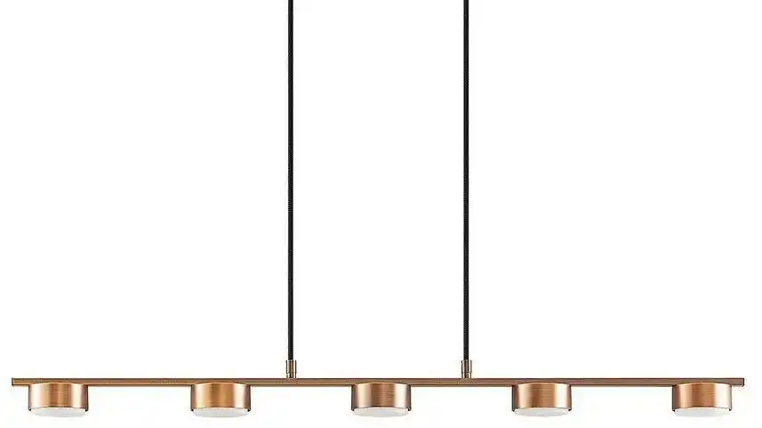 Lindby Kaylou 5 Lampa Wisząca Bronze -Lindby 9628332