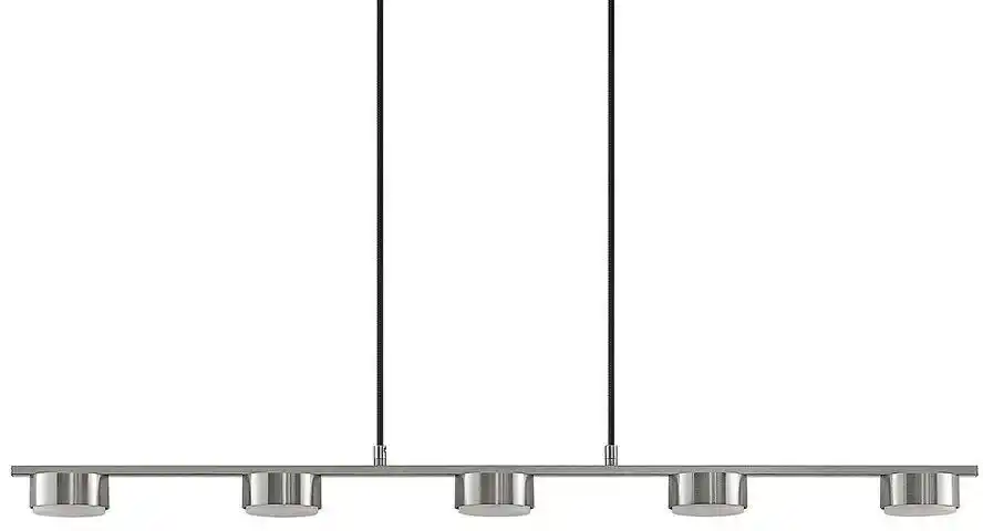 Lindby Kaylou 5 LED Lampa Wisząca Nickel 9628331