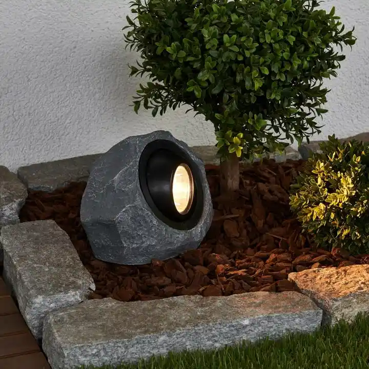 Lindby Lior LED Lampa Solarna Grey/Black 4018067