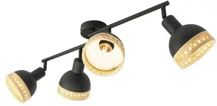 Lindby Lonnaris Lampa Sufitowa Black 10009211