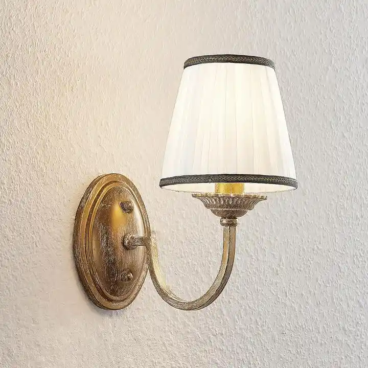 Lindby Lumiel Lampa Ścienna Antique Brass/Cream 9624880