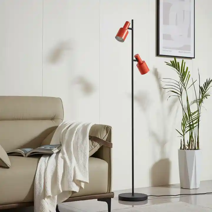 Lindby Ovelia Lampa Podłogowa Orange/Black 10019864