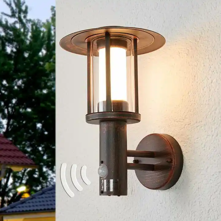 Lindby Pavlos LED Ścienna Lampa Ogrodowa w/Sensor Rust 9945245