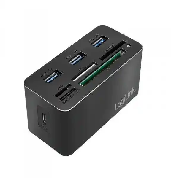 Logilink CR0046 - USB 3.2 Gen 1 czytnik kart MS/SD/M2/microSD/CF i 3 x USB czarny