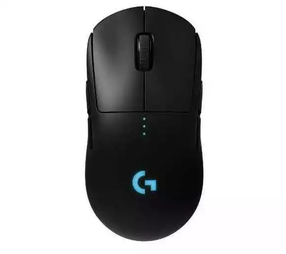 Logitech G PRO, Bezprzewodowa mysz do gier, czujnik HERO 25K, RGB, lekka, 4-8 programowalnych przycisków, długa żywotność baterii, kompatybilna z POWERPLAY, stworzona do e-sportu, PC/Mac - Czarny