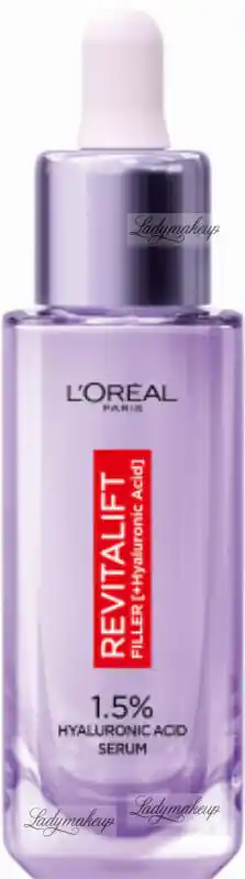 LOreal Paris Revitalift Filler Serum przeciwzmarszczkowe do twarzy z 1,5proc. czystego kwasu hialuronowego 30ml