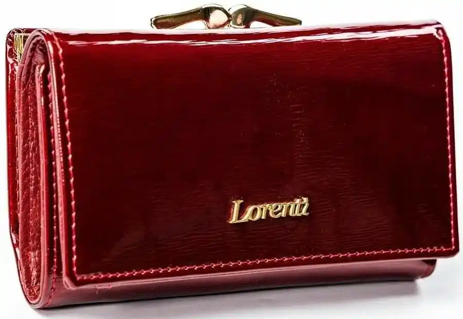 Lorenti Portfel damski czerwony 55020-SH NAPIS RED