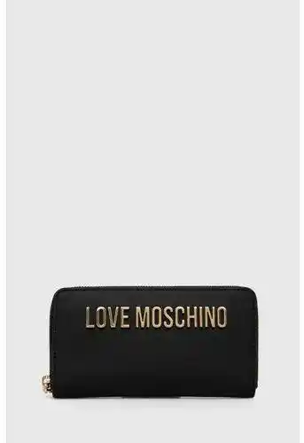 LOVE MOSCHINO Duży Portfel Damski JC5611PP1LKD0000 Czarny