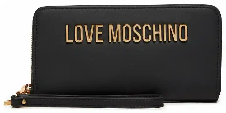 LOVE MOSCHINO Duży Portfel Damski JC5620PP1LKD0000 Czarny