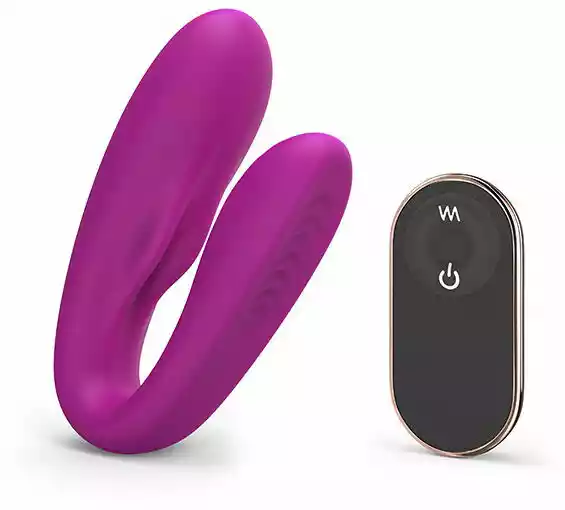 Love To Love Match Up Couple Vibrator with Remote Control Pink