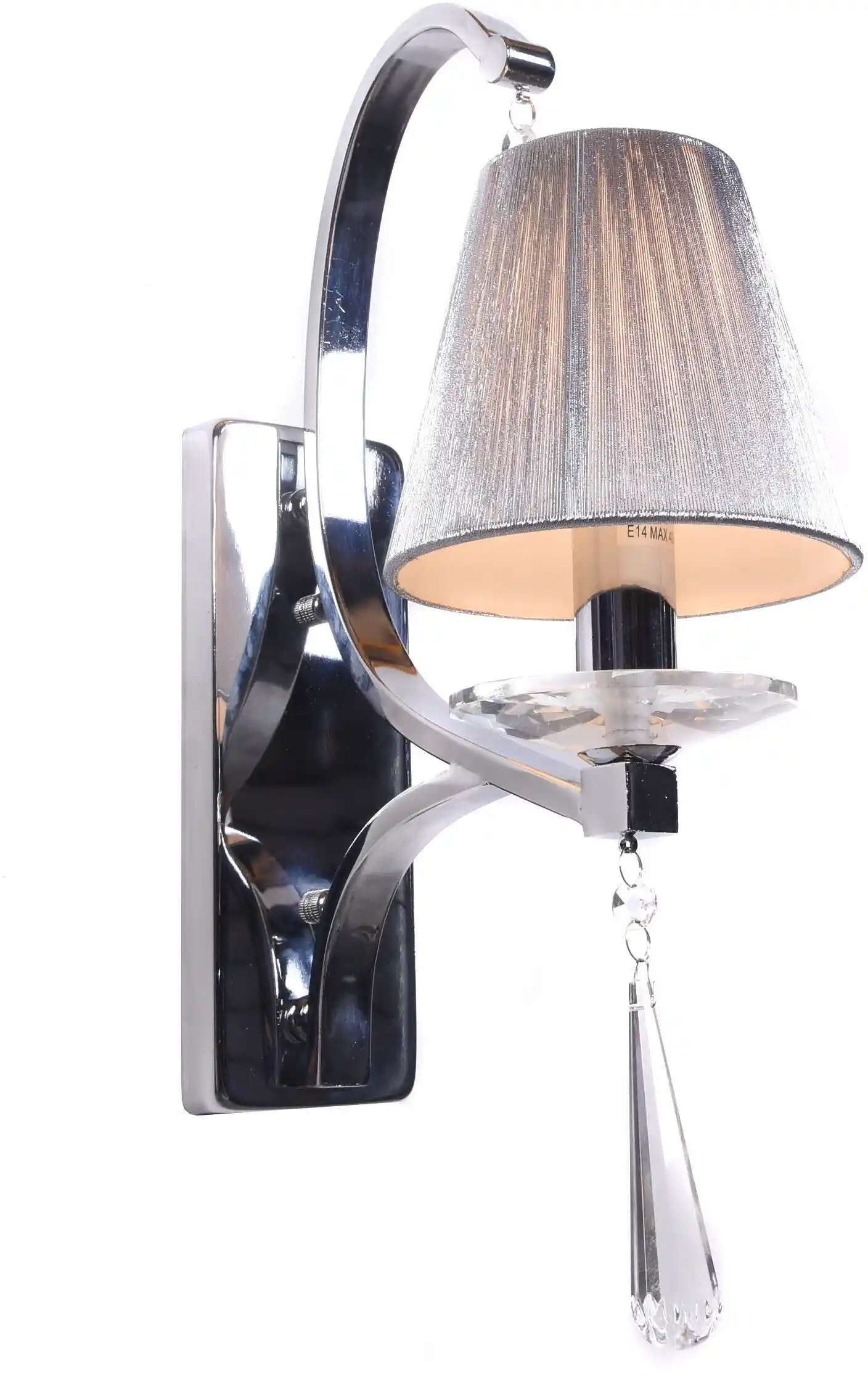 Lumina Deco Lampa Ścienna Kinkiet Kryształowy Venisia W1 LDW 8810-1