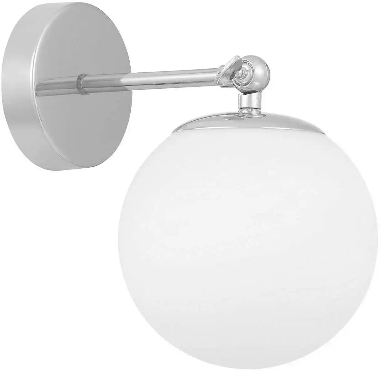 Lumina Deco Lampa Ścienna Kinkiet Nowoczesny Chromowany Fredica W1 LDW 6030-1 (CHR)