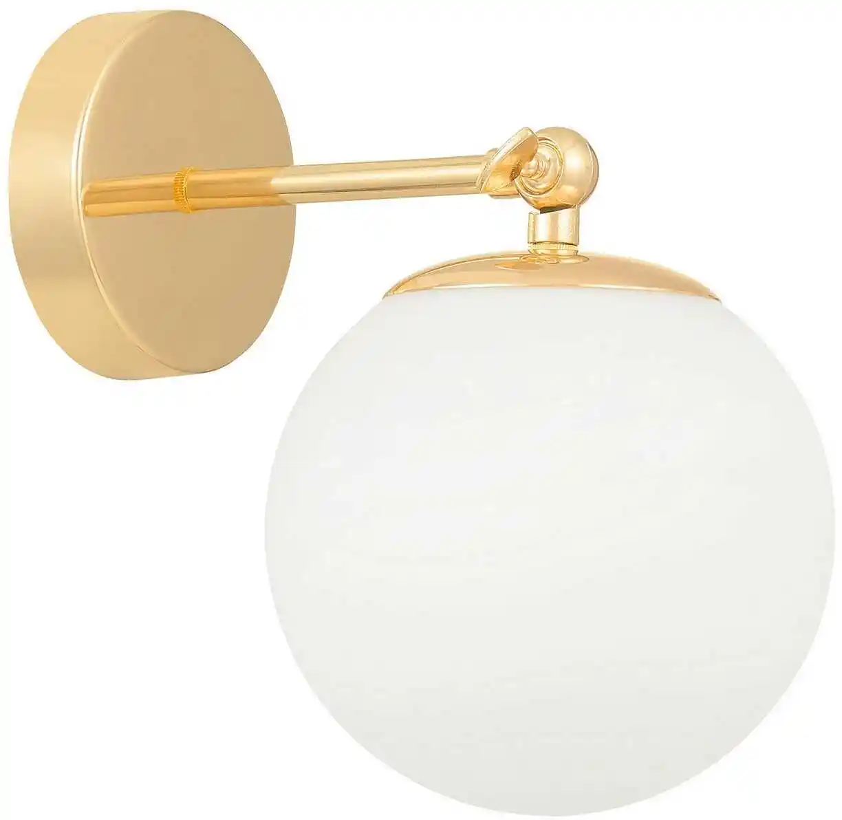 Lumina Deco Lampa Ścienna Kinkiet Nowoczesny Złoty Fredica W1 LDW 6030-1 (FGD)