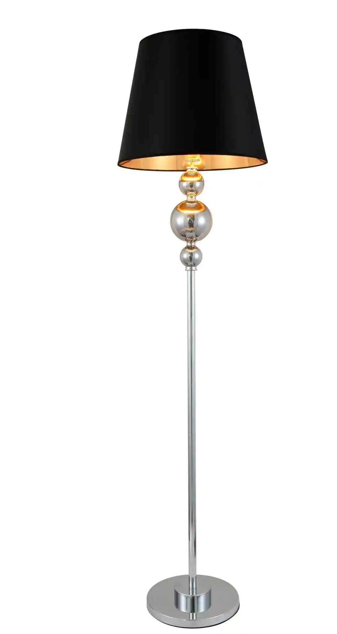 Lumina Deco Lampa Stojąca Podłogowa Czarna Muraneo LDF 1123 (BK)