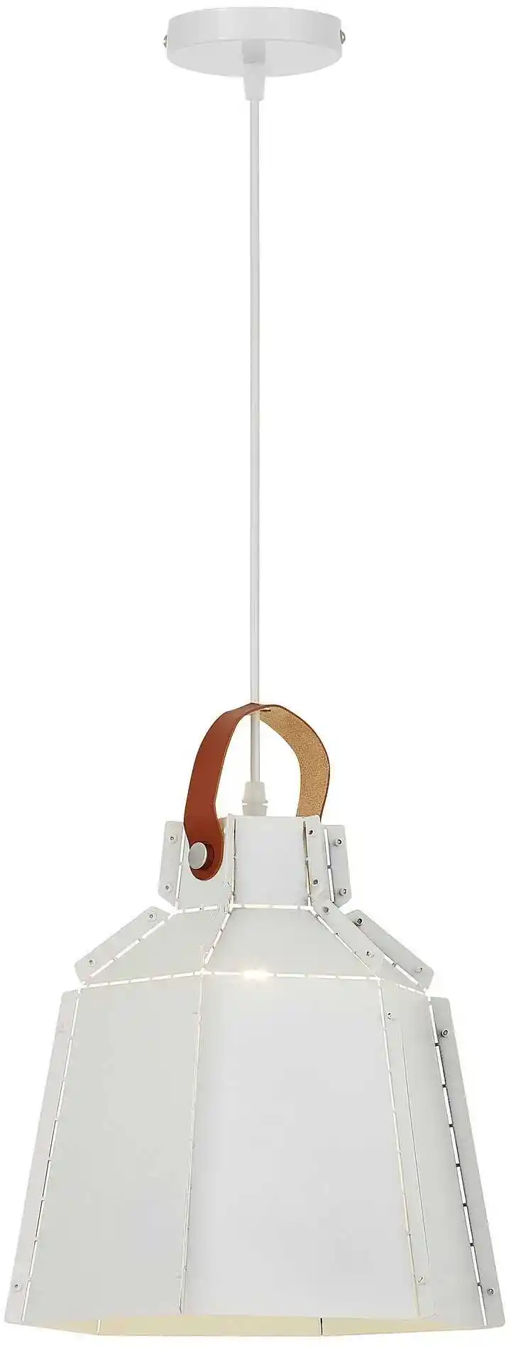 Lumina Deco Lampa Sufitowa Wisząca Loft Biała Mona W1 LDP 8107-1 (WT)