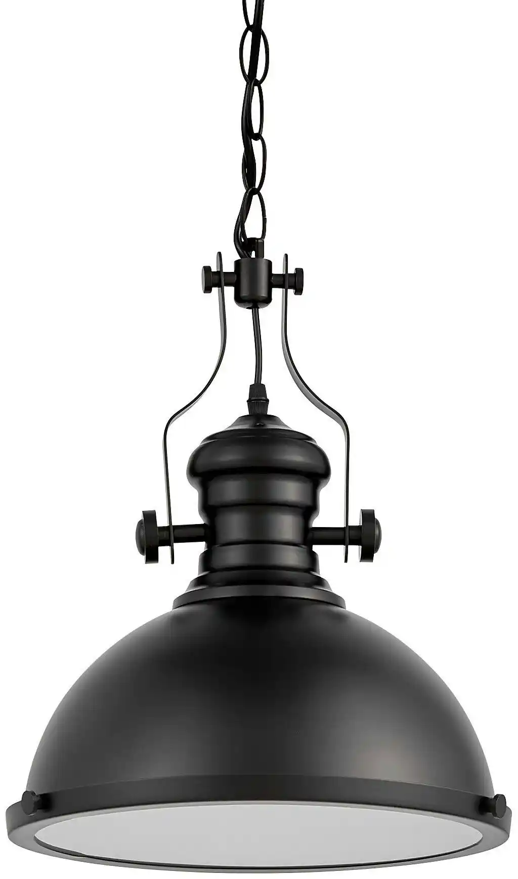 Lumina Deco Lampa Wisząca Industrialna Czarna Eligio W1 LDP 6863 (BK)