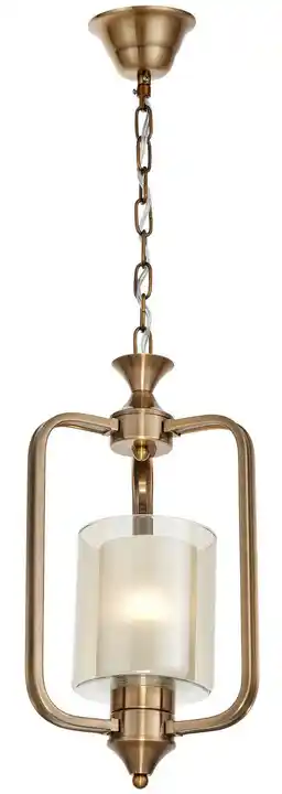 Lumina Deco Lampa Wisząca Loft Mosiężna Atlanta W1 LDP 1222-1 (MD)