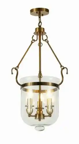 Lumina Deco Lampa Wisząca Mosiężna Leo LDP 6116-3 (MD)