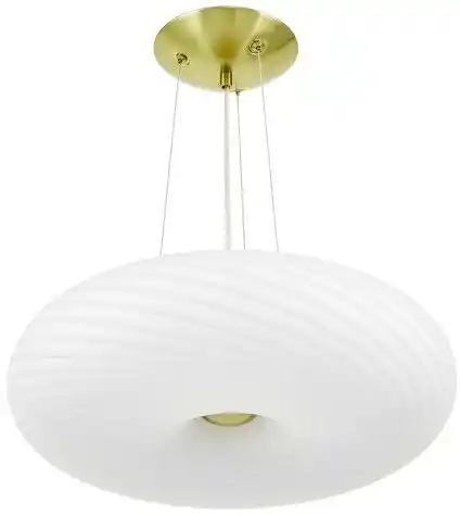 Lumina Deco Nowoczesna Lampa Wisząca Biało-Złota Monarte D48 LDP 1105-480 (GD)