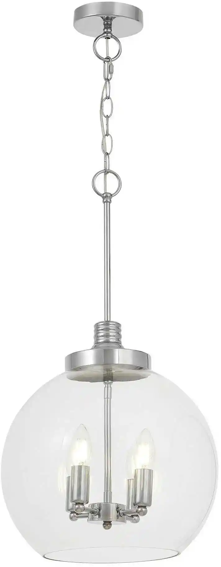 Lumina Deco Nowoczesna Lampa Wisząca Chromowana Bellaria LDP 1201-4 (CHR)