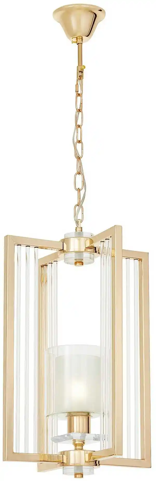 Lumina Deco Nowoczesna Lampa Wisząca Loft Złota Manhattan W1 LDP 8012-1 (GD)