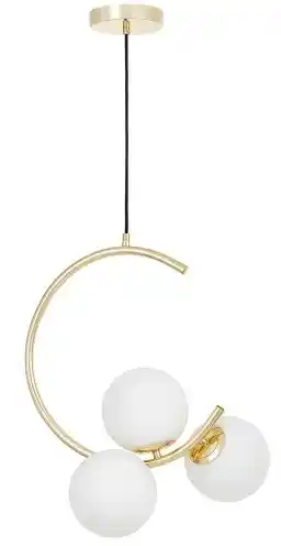 Lumina Deco Nowoczesna Lampa Wisząca Złota Bonio W3 LDP 7031-3 (FGD)