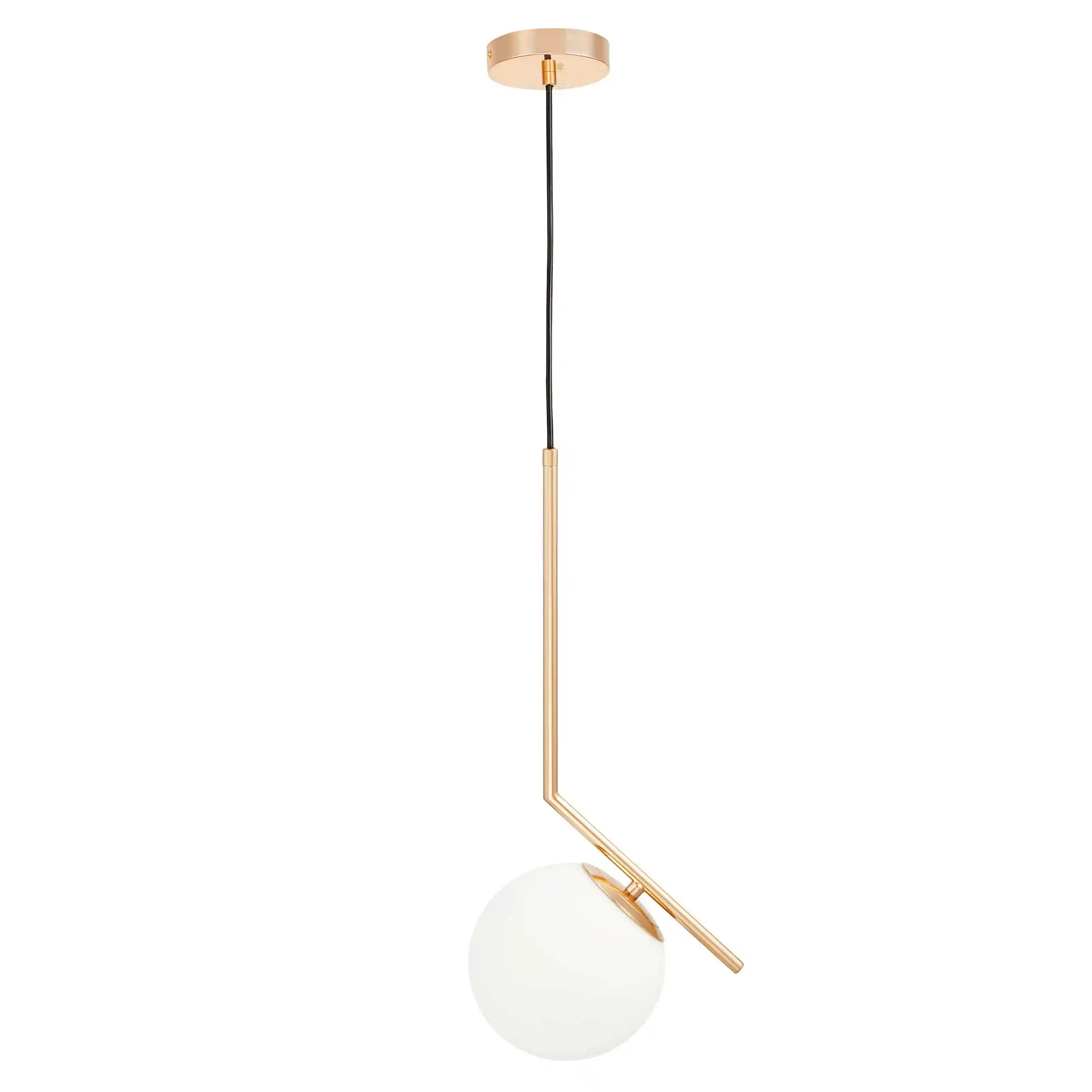 Lumina Deco Nowoczesna Lampa Wisząca Złota Sorento D15 LDP 1215-150 (WT+GD)