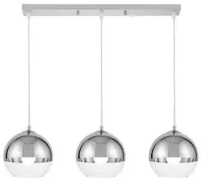 Lumina Deco Nowoczesna Potrójna Lampa Wisząca Chromowana Veroni D20 Pro LDP 1029-200-3-PR (CHR)