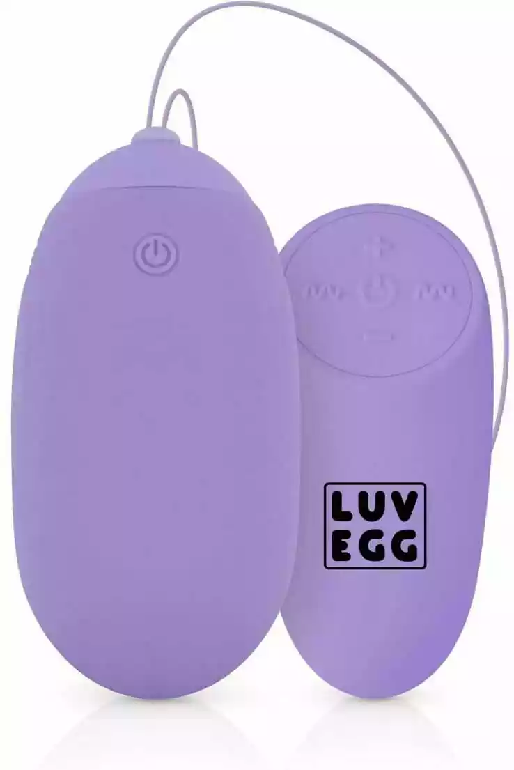 Luv Egg Luv Egg Xl Purple - Jajeczko wibrujące z pilotem