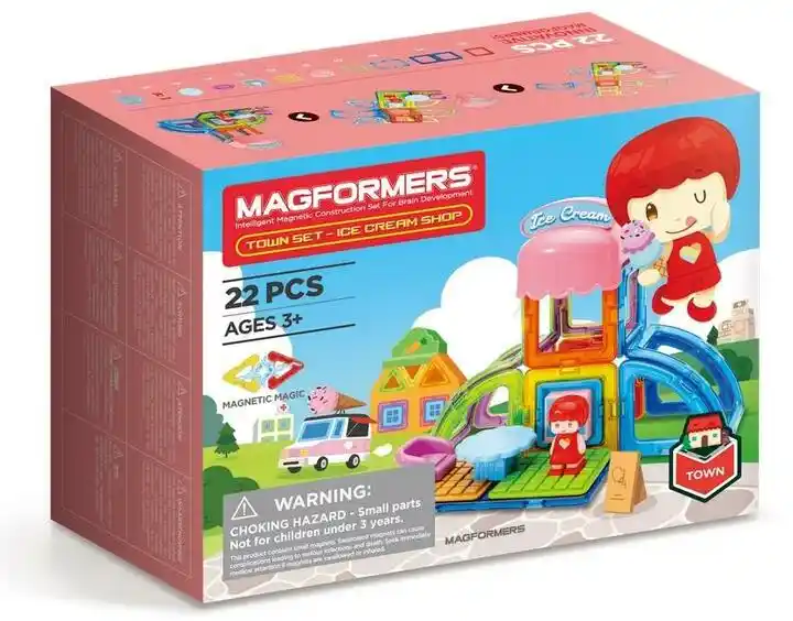 Magformers Town Set - Lodziarnia 22el