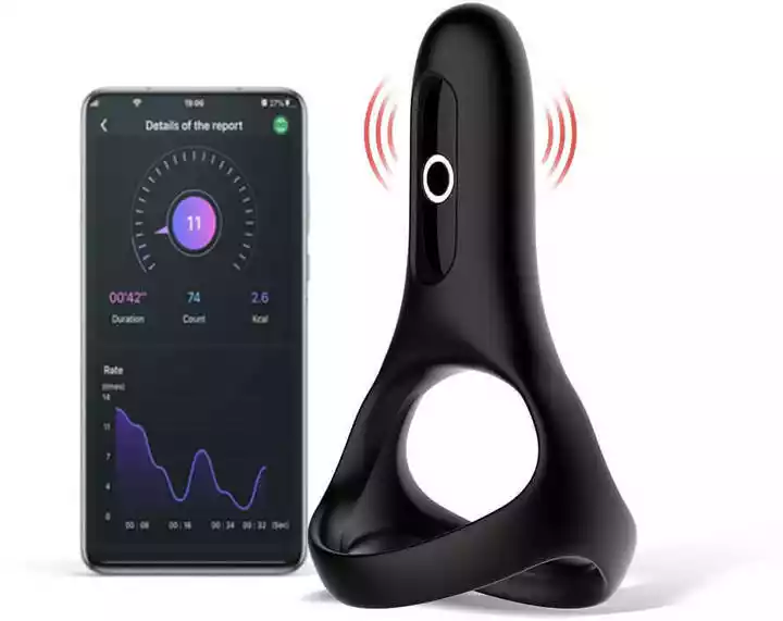 Magic Motion Rise Smart Wearable Cockring Black