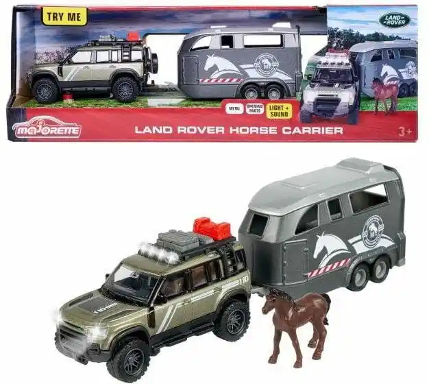 Majorette Samochód Grand Land Rover Zestaw Dżokeja 213776000