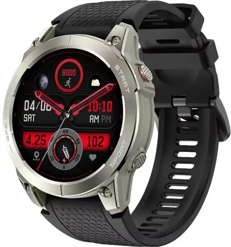 Manta Activ X 47mm GPS Srebrny Smartwatch