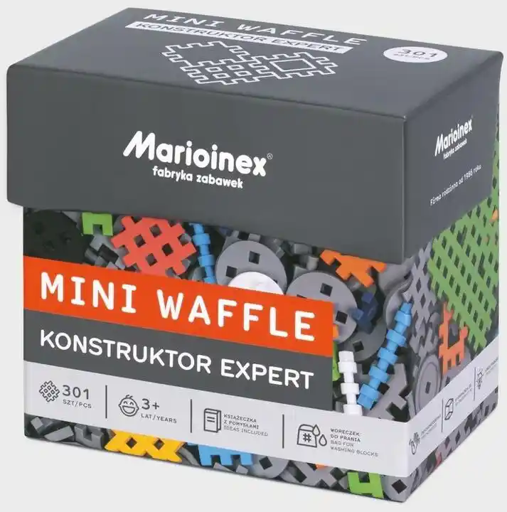 Marioinex Klocki Konstrukcyjne Wafle Mini Waffle Konstruktor Expert 301 el.