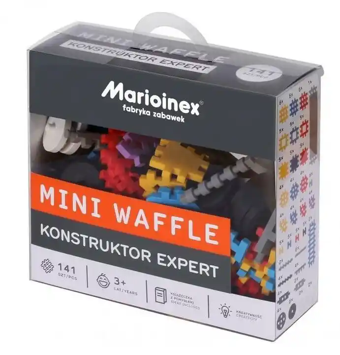 Marioinex Klocki Mini Waffle Konstruktor 141 elementów