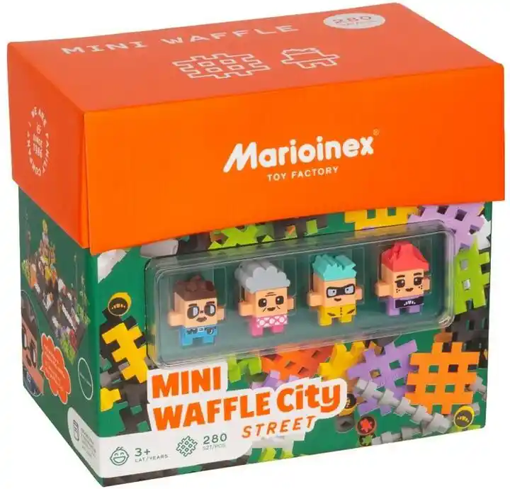 Marioinex : Klocki Mini Waffle Ulica 280 el