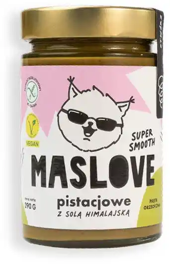 Maslove Krem Pistacjowy Z Solą Himalajską Super Smooth Bezglutenowy 290g