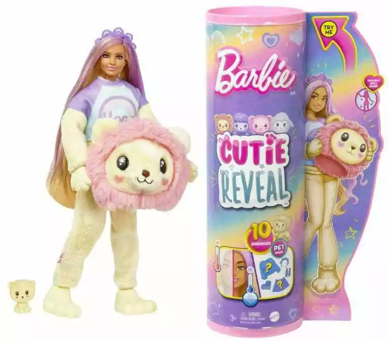 Mattel Barbie Cutie Reveal Lalka Lew słodkie stylizacje HKR06