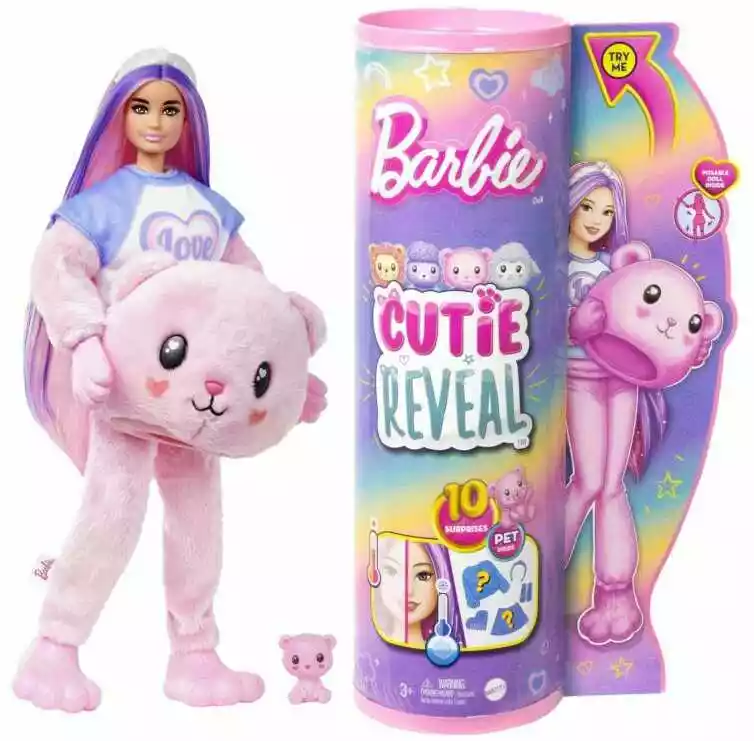 Mattel Barbie Cutie Reveal Lalka Miś słodkie stylizacje HKR04