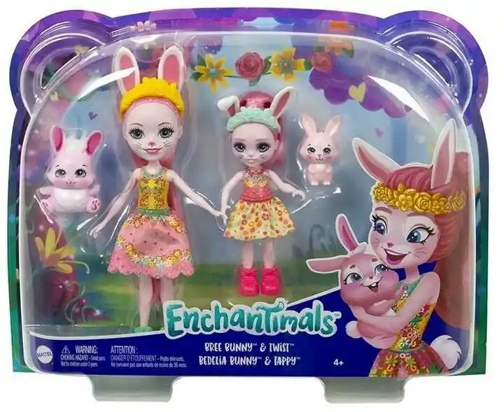 Mattel Enchantimals Lalki siostry Bree i Bedelia Bunny