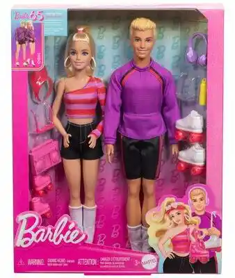 Mattel Lalka Barbie Fashionistas Barbie i Ken na wrotkach HXK90