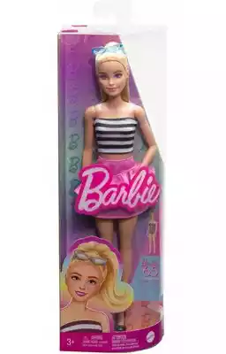 Mattel Lalka Barbie Fashionistas Top w biało-czarne paski HRH11