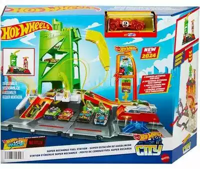 Mattel Tor Hot Wheels City Superstacja ładowania samochodów HTN79