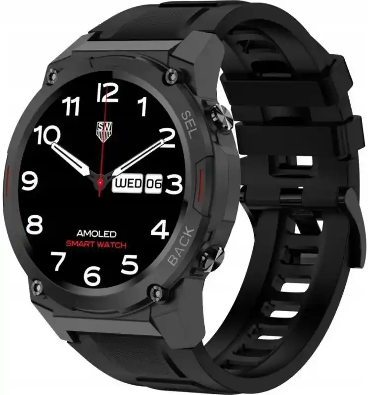 Maxcom FW63 Cobalt Pro Czarny Smartwatch