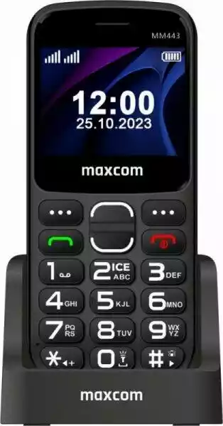 Maxcom MM 443 4G 2,31 Czarny Prosty w obsłudze