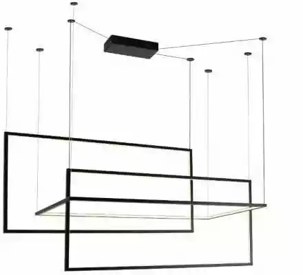 MaxLight Lampa wisząca LED czarna GEOMETRIC P0271D