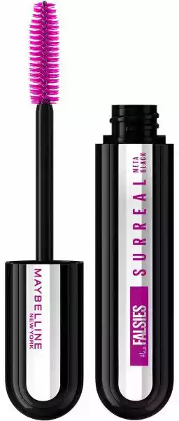 MAYBELLINE Falsies Maskara do rzęs Surreal wydłużająca i nadająca objętość - Meta Black(czarna) 10ml