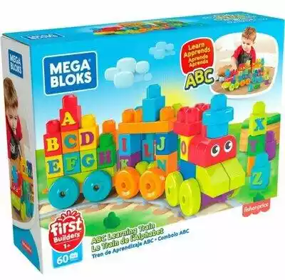 MEGA Klocki Bloks Fisher Price Muzyczny pociąg ABC FWK22